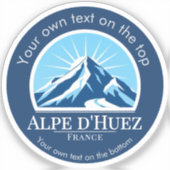 Alpe d'Huez Frankrijk skigebied Sticker (Voorkant)