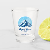 Alpe d'Huez Frankrijk skivakantieplaats Shot Glas (Voorkant)
