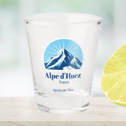 Alpe d'Huez Frankrijk skivakantieplaats Shot Glas