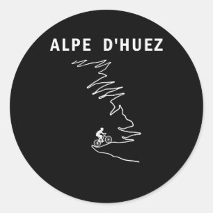 alpe dhuez frankrijk wielrennen ronde sticker