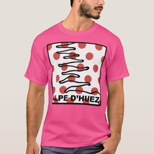 Alpe d'Huez - Koning van de bergen (Kom) T-shirt (Voorkant)
