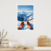 Alpe dHuez Muurkunst 1 Poster (Keuken)