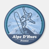 Alpe d'Huez - Snowboard Magneet (Voorkant)