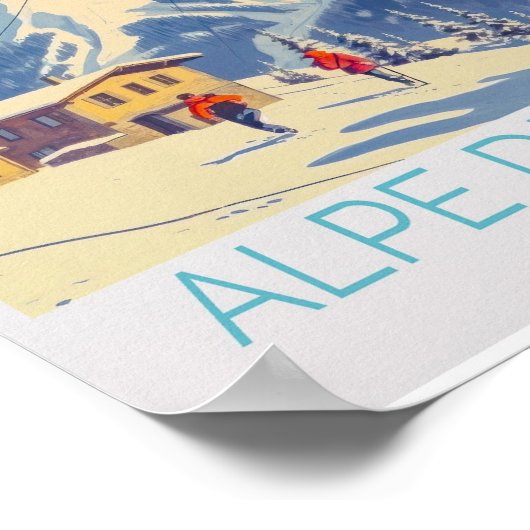 Alpe di Siusi Italië Reisposter – Schilderachtig I Poster (Hoek)