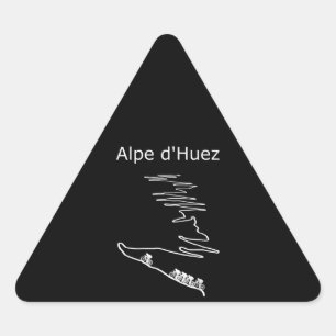 alpe Huez in frankrijk die Mannen voor het ontwerp Sticker