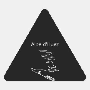 alpe Huez in frankrijk die Mannen voor het ontwerp Sticker