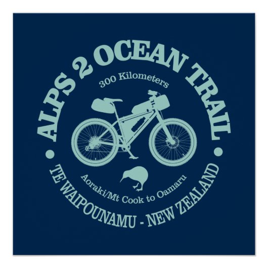 Alpen 2 Ocean (cycling) Perfect Poster (Voorkant)