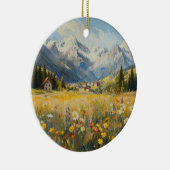 Alpen berg wilde bloem ornament (Rechts)