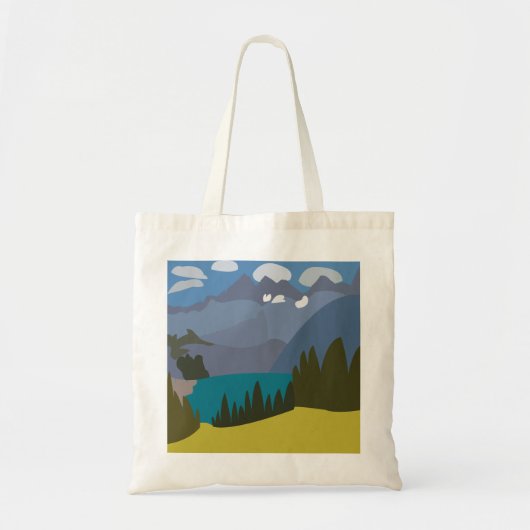 Alpen Bergmeer Tote Bag (Voorkant)