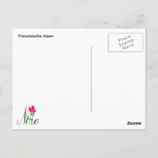 Alpen Briefkaart (Achterkant)