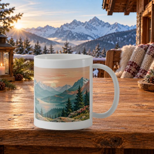 Alpen Dageraad Berglandschap Mok