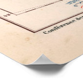 Alpen Geology Map (1921) Poster (Hoek)