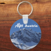 Alpen in Oostenrijk Sleutelhanger (Achterkant)