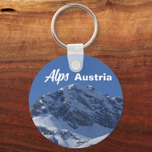 Alpen in Oostenrijk Sleutelhanger (Voorkant)