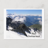 Alpen in Zwitserland Briefkaart (Voorkant)