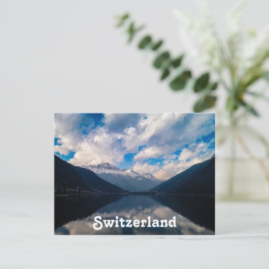 Alpen in Zwitserland en Alpen in Zwitserland Briefkaart (Staand voorkant)