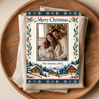 Alpen Kerst Dorp Fotokaart
