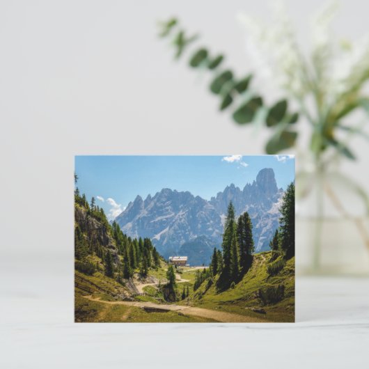 Alpen, landschap, briefkaart (Staand voorkant)