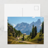Alpen, landschap, briefkaart (Voorkant / Achterkant)