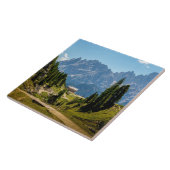 Alpen, landschapsfotografie tegeltje (Zijkant)