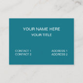 Alpen Mountain Lake Reizen Visitekaartje (Achterkant)