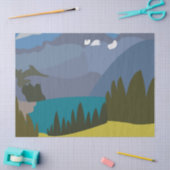 Alpen Mountain Lake Tissuepapier (Craft)