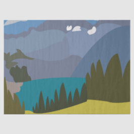 Alpen Mountain Lake Tissuepapier