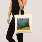 Alpen Mountain Lake Tote Bag (Voorkant (product))