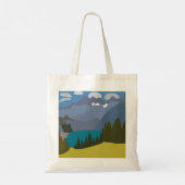 Alpen Mountain Lake Tote Bag (Achterkant)