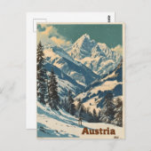 Alpen Oostenrijk Ouderwets Briefkaart (Voorkant / Achterkant)