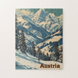 Alpen Oostenrijk Vintage Legpuzzel