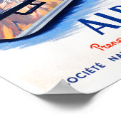 Alpen per trein Frankrijk vintage-reis Poster (Hoek)