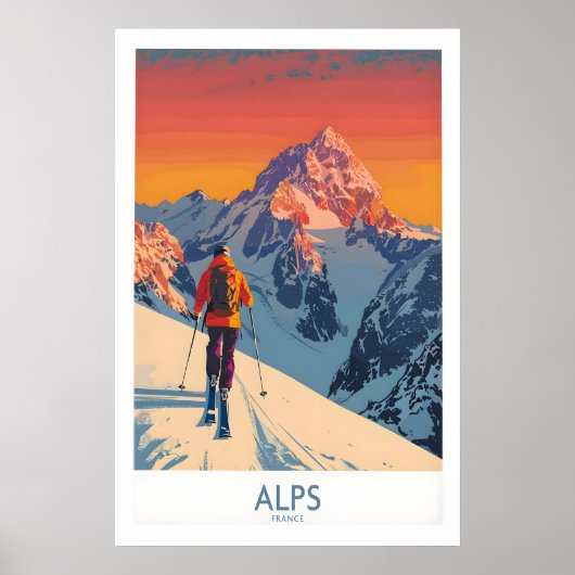 Alpen Poster Frankrijk 1 (Voorkant)