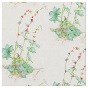 Alpen saxifrage aquarel bloem stof
