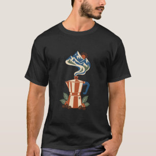 Alpen Sunrise Moka Pot Grafische T-Shirt