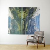 Alpen Turquoise Water Prachtig bergmeer Wandkleed (In Situ (horizontaal))