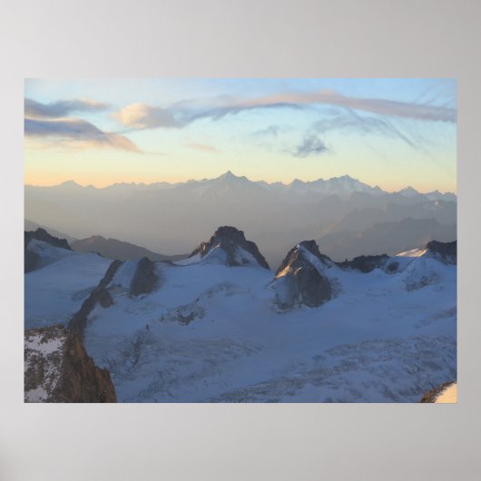 Alpen zonsopgang poster (Voorkant)
