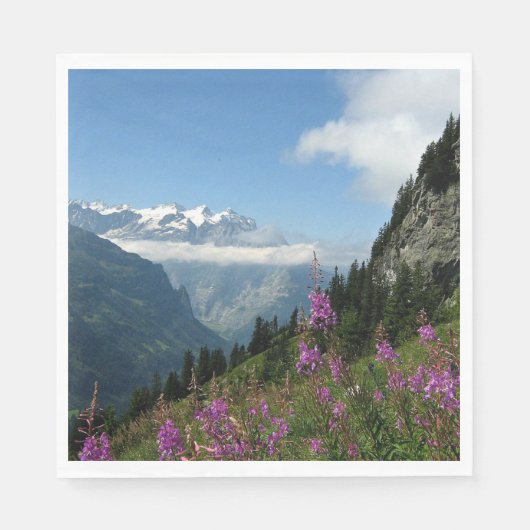 Alpen, Zwitserland Servet (Voorkant)