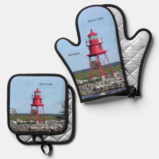 Alpena Licht ovenhandschoen & pot houder set (Voorkant / Achterkant)