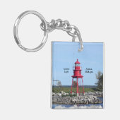 Alpena Lichte acrylsleutelketen Sleutelhanger (Voorkant Links)