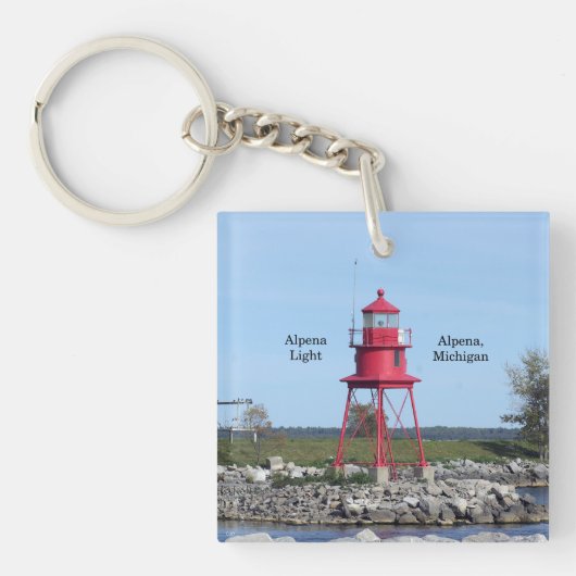 Alpena Lichte acrylsleutelketen Sleutelhanger (Voorkant)