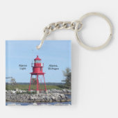 Alpena Lichte acrylsleutelketen Sleutelhanger (Achterkant)