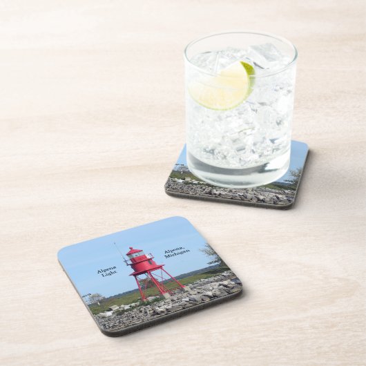 Alpena Lichte set van 6 harde plastic onderzetters (Rechterzijde)