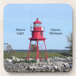 Alpena Lichte set van 6 harde plastic onderzetters