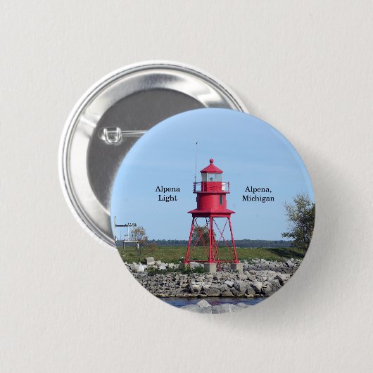 Alpena Light-toets Ronde Button 5,7 Cm (Voorkant /achterkant)