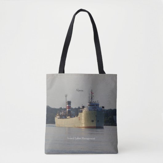 Alpena over de canvas tas (Voorkant)