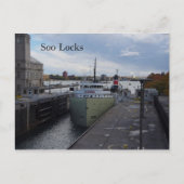 Alpena Soo Locks-postkaart Briefkaart (Voorkant)