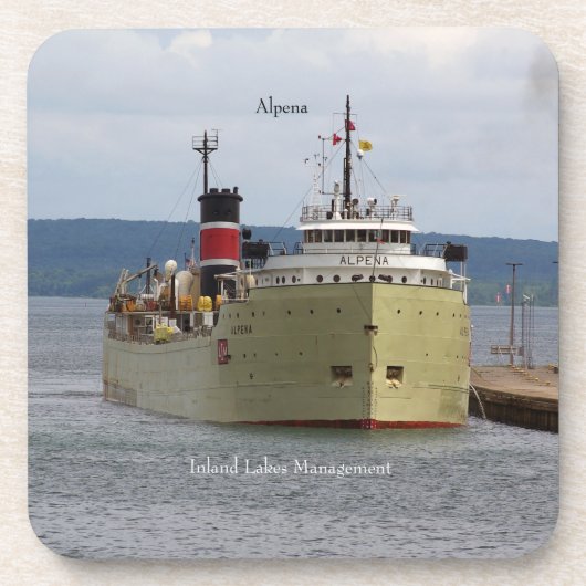 Alpena Soo set van 6 harde plastic onderzetters (Voorkant)