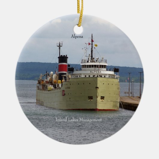 Alpena Soo-versiering Keramisch Ornament (Voorkant)