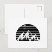Alpenbergen | Cadeau van de vliegende zweefvlieger Briefkaart (Voorkant / Achterkant)